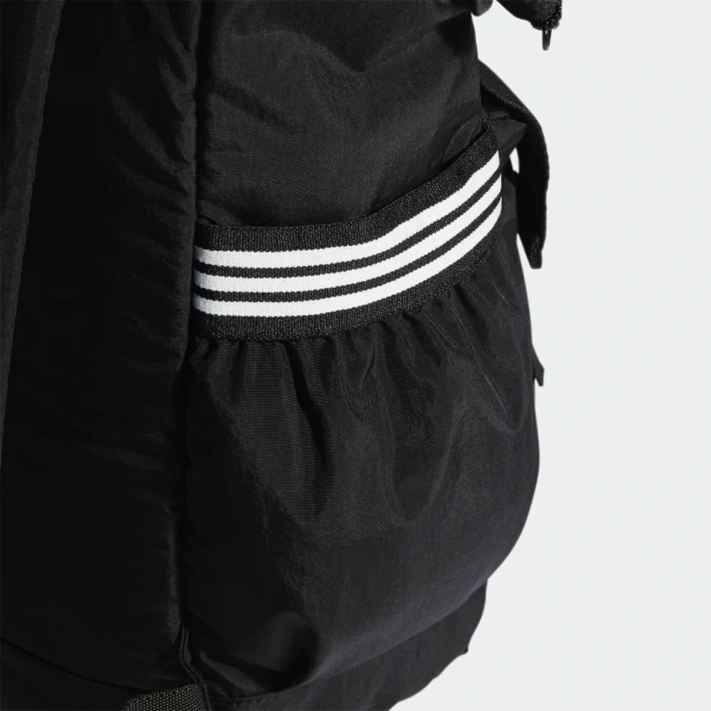 EUC Unisex Adidas Yola Roll-Top Nylo Backpack In Black & White
